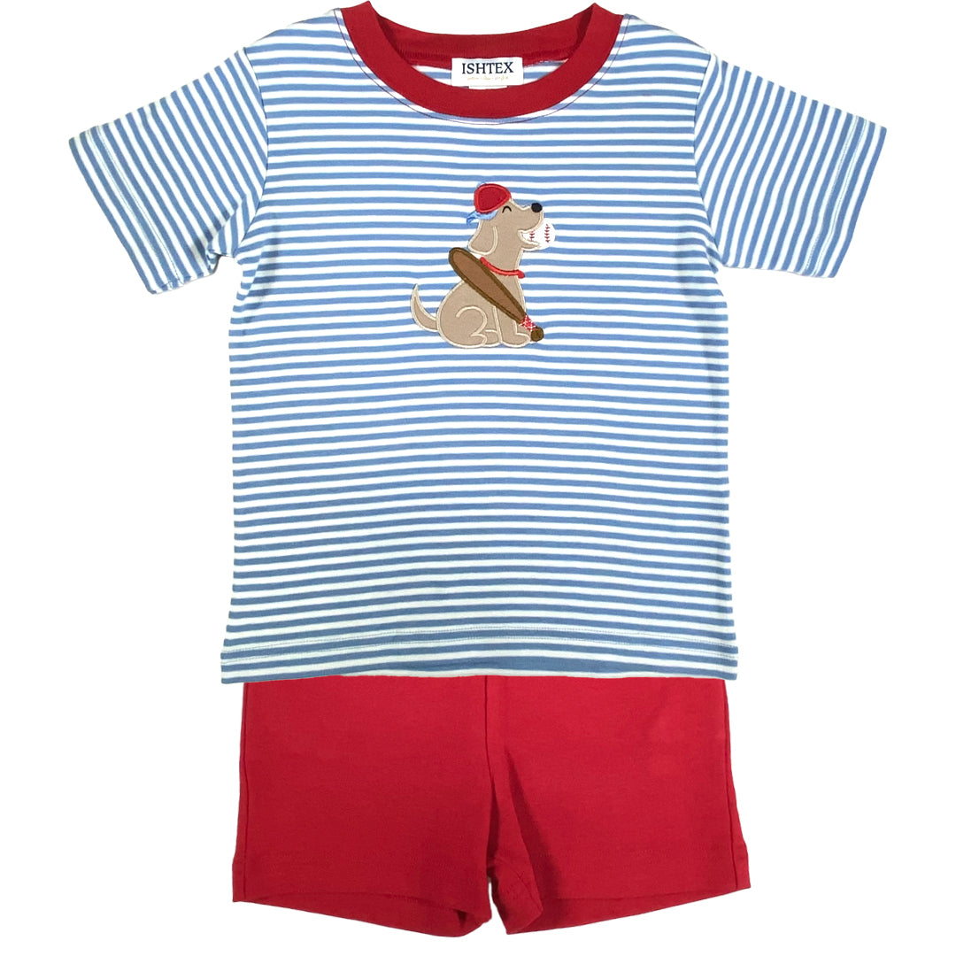 Baseball Boy's Shorts Set