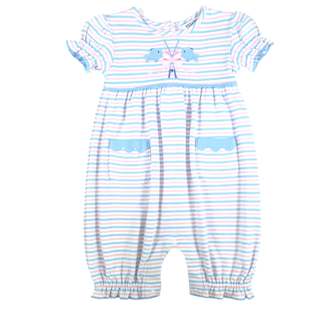 Fishing Girl's Romper