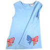 Americana Bow Girl's Shorts Set