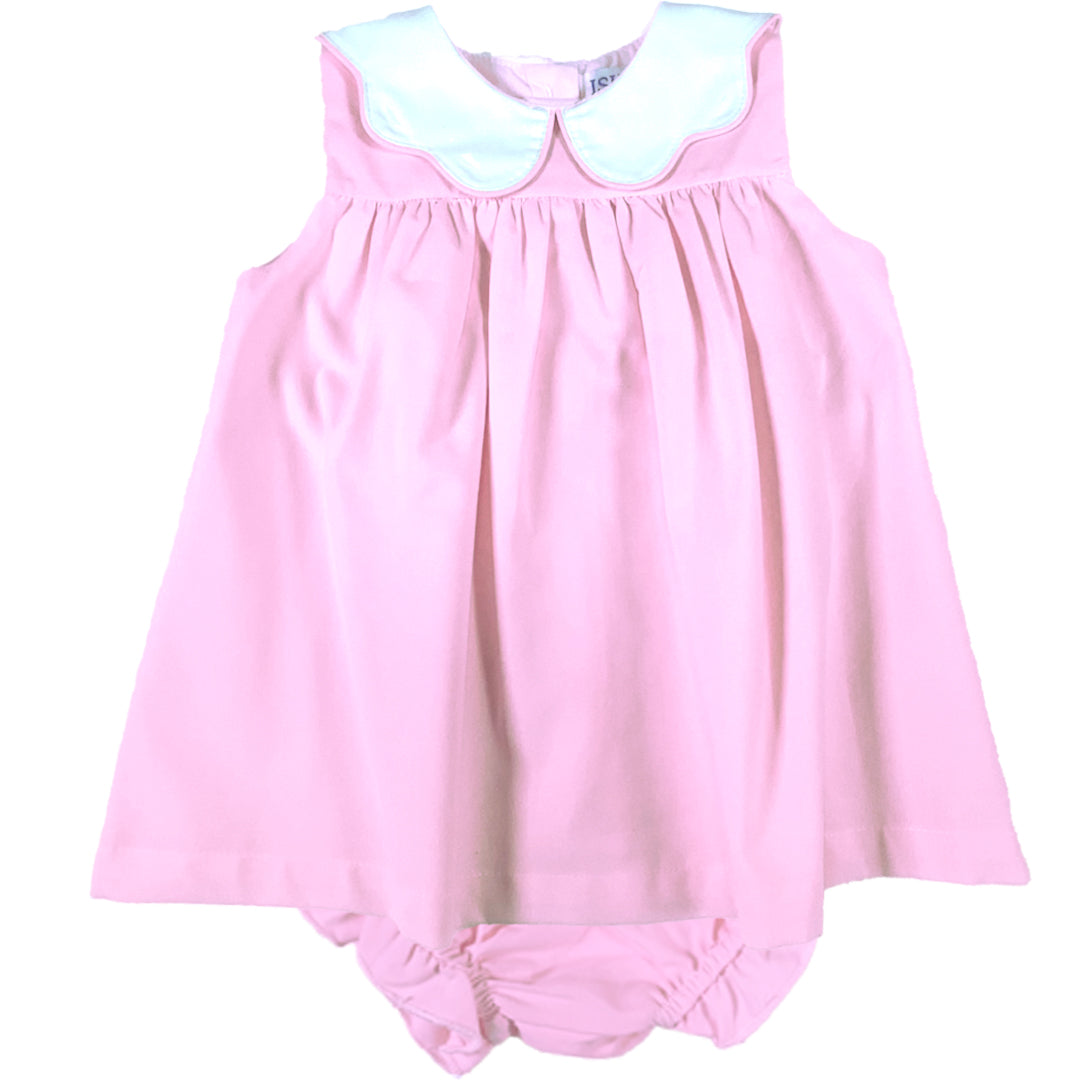 Pink Poplin Infant Dress