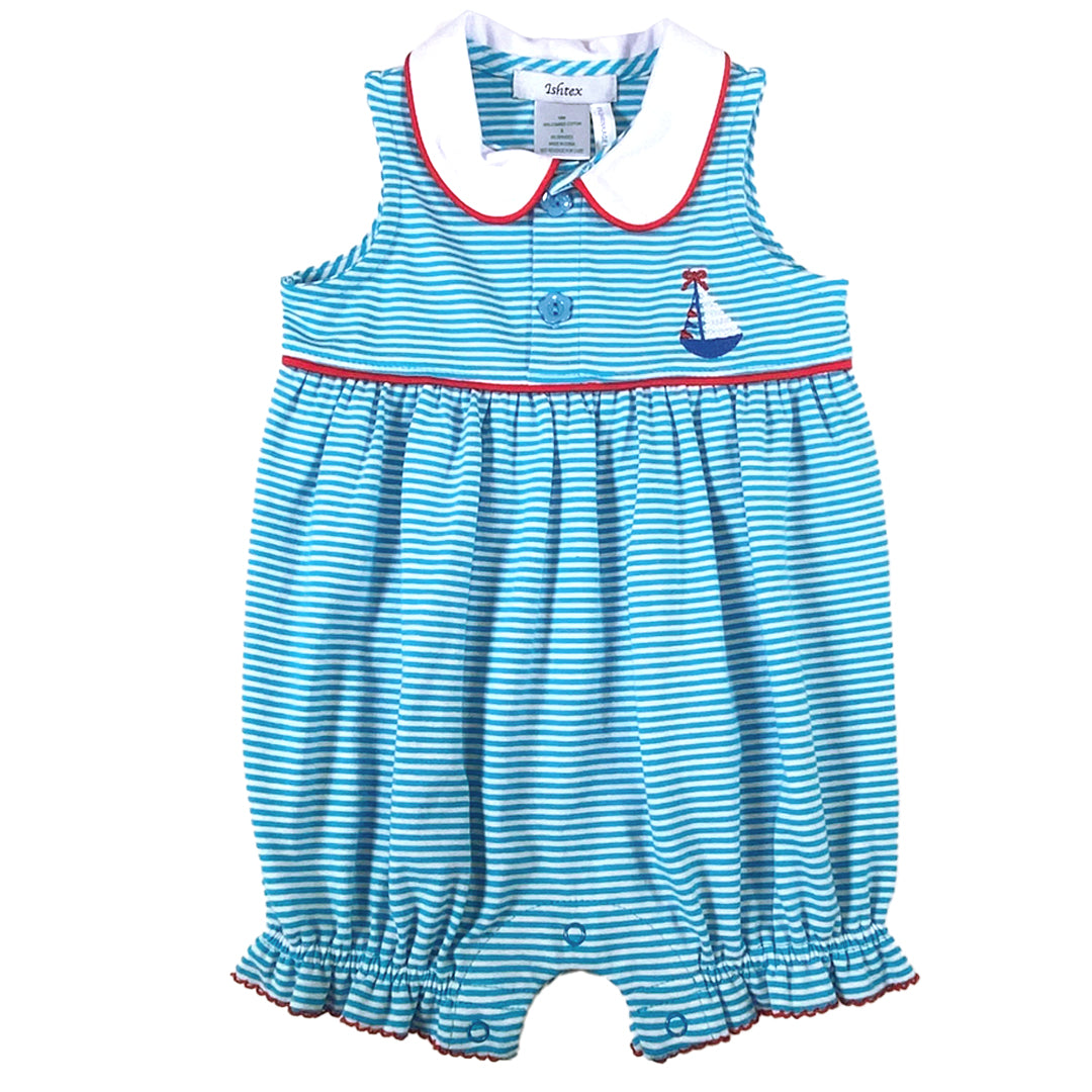 Sailboat Girl's Romper
