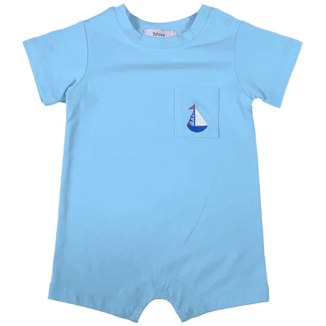 Sailboat Boy's Romper