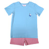 Sailboat Boy's Shorts Set