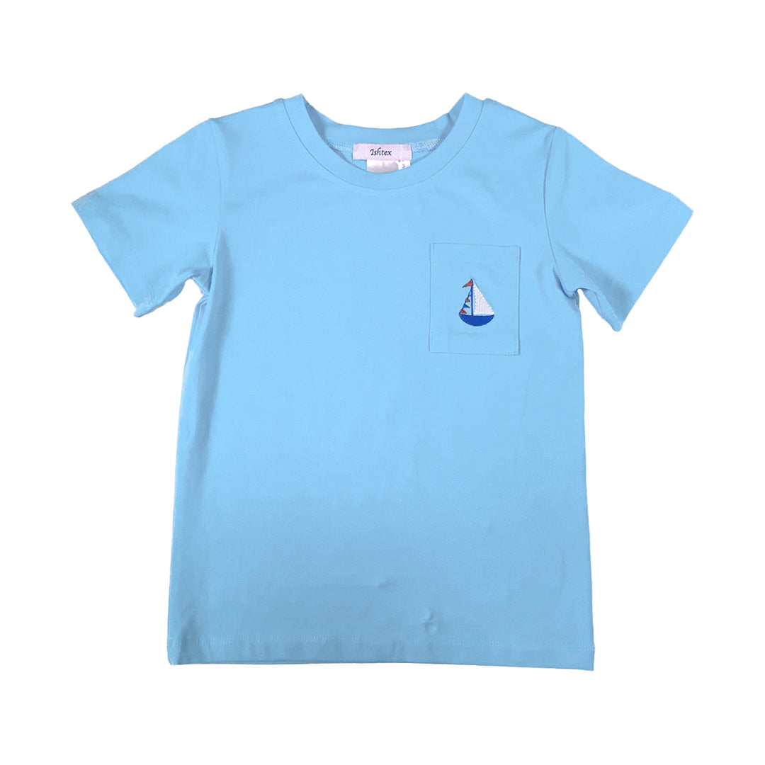 Sailboat Boy's Shorts Set