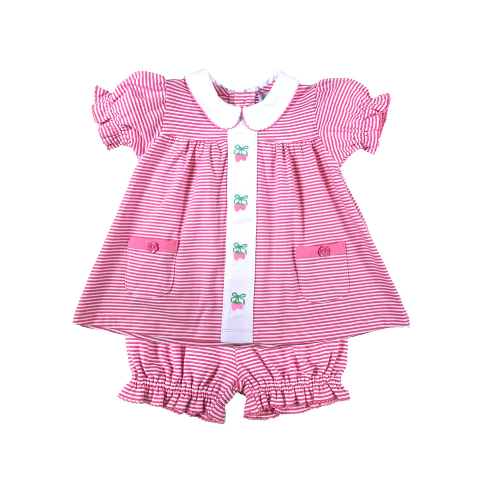 Strawberry Girl's Bloomers Set