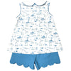 Lake Flower Girl's Shorts Set