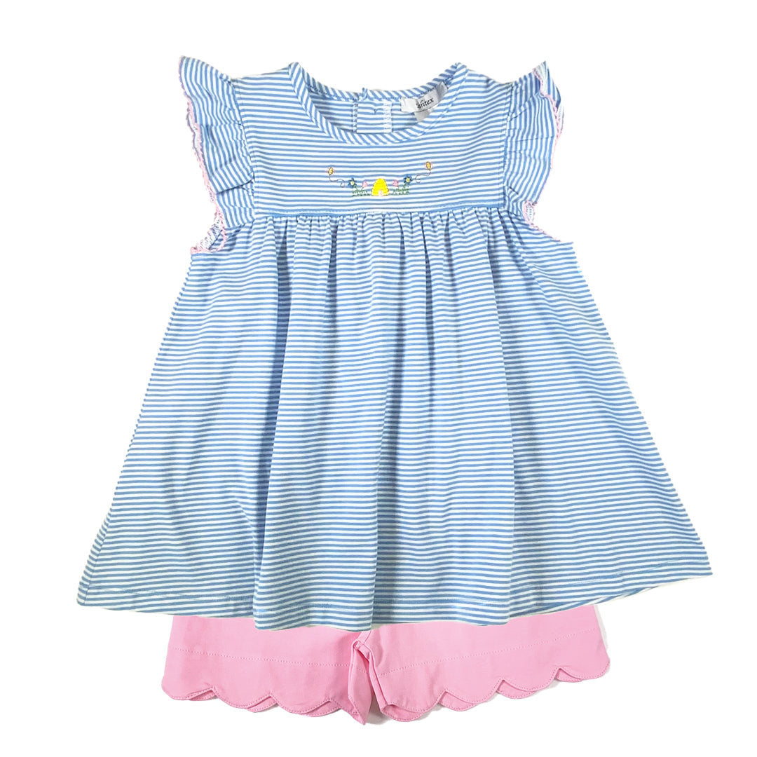 Beehive Girl's Shorts Set