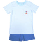 Cowboy Boy's Shorts Set