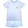 Horse Applique Boy's Shorts Set
