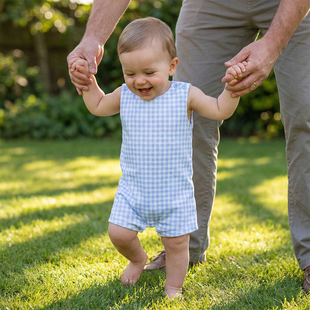 Blue Gingham Jon Jon