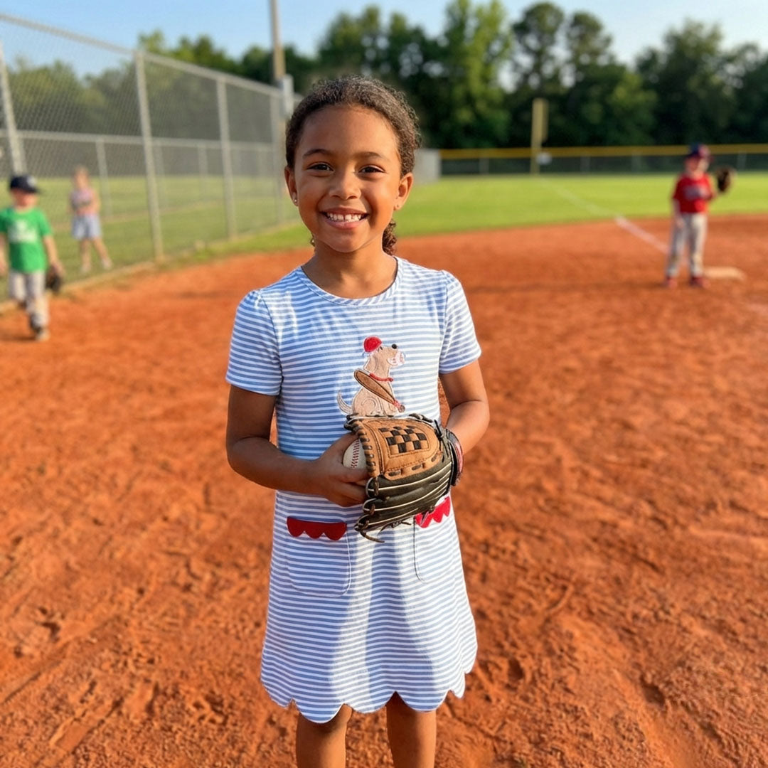 Baseball Girl's Dress