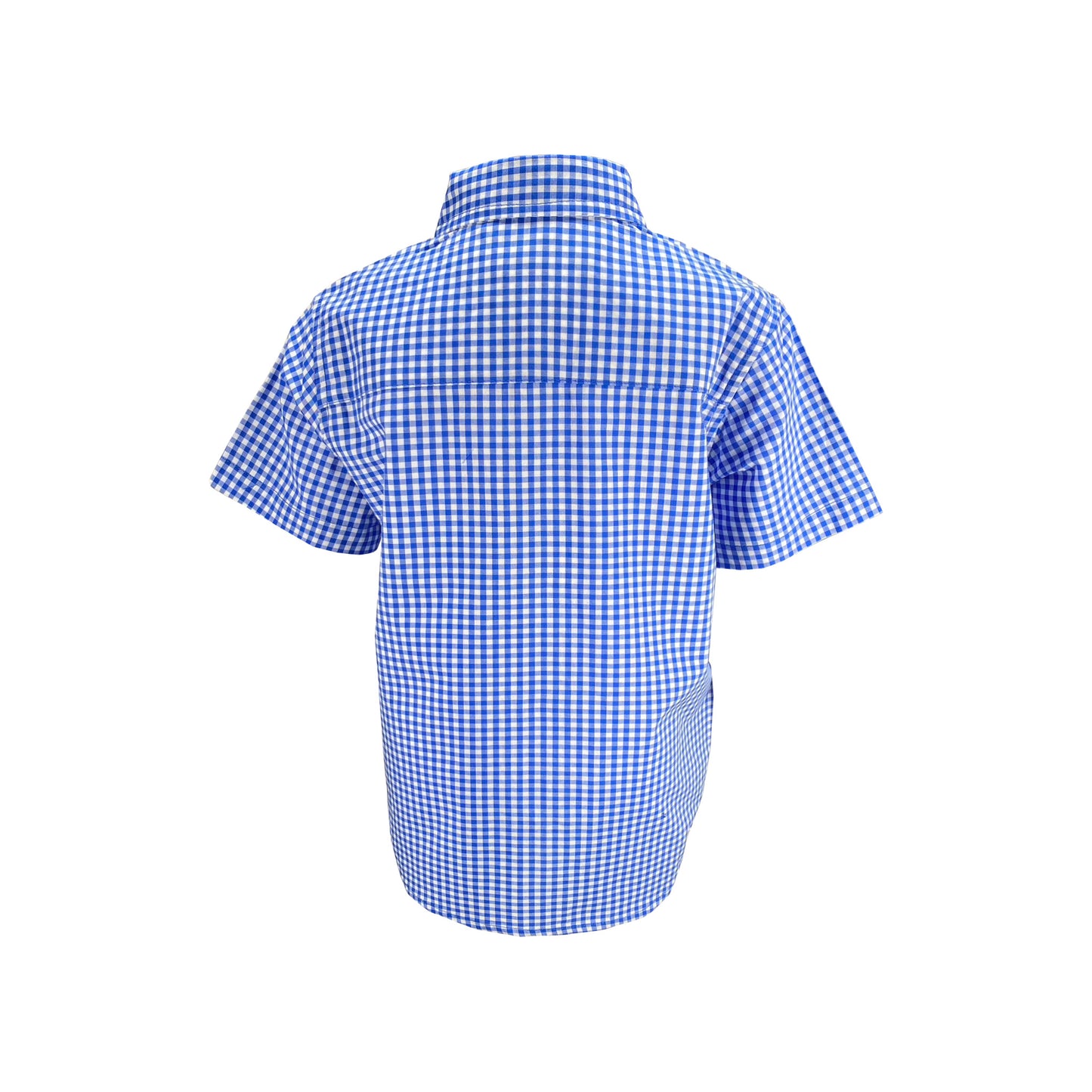 Ishtex ® Royal Blue Short Sleeve Button Down Shirt