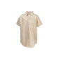 Ishtex ® Khaki Short Sleeve Button Down Shirt