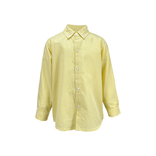 Ishtex ® Yellow Long Sleeve Button Down Shirt